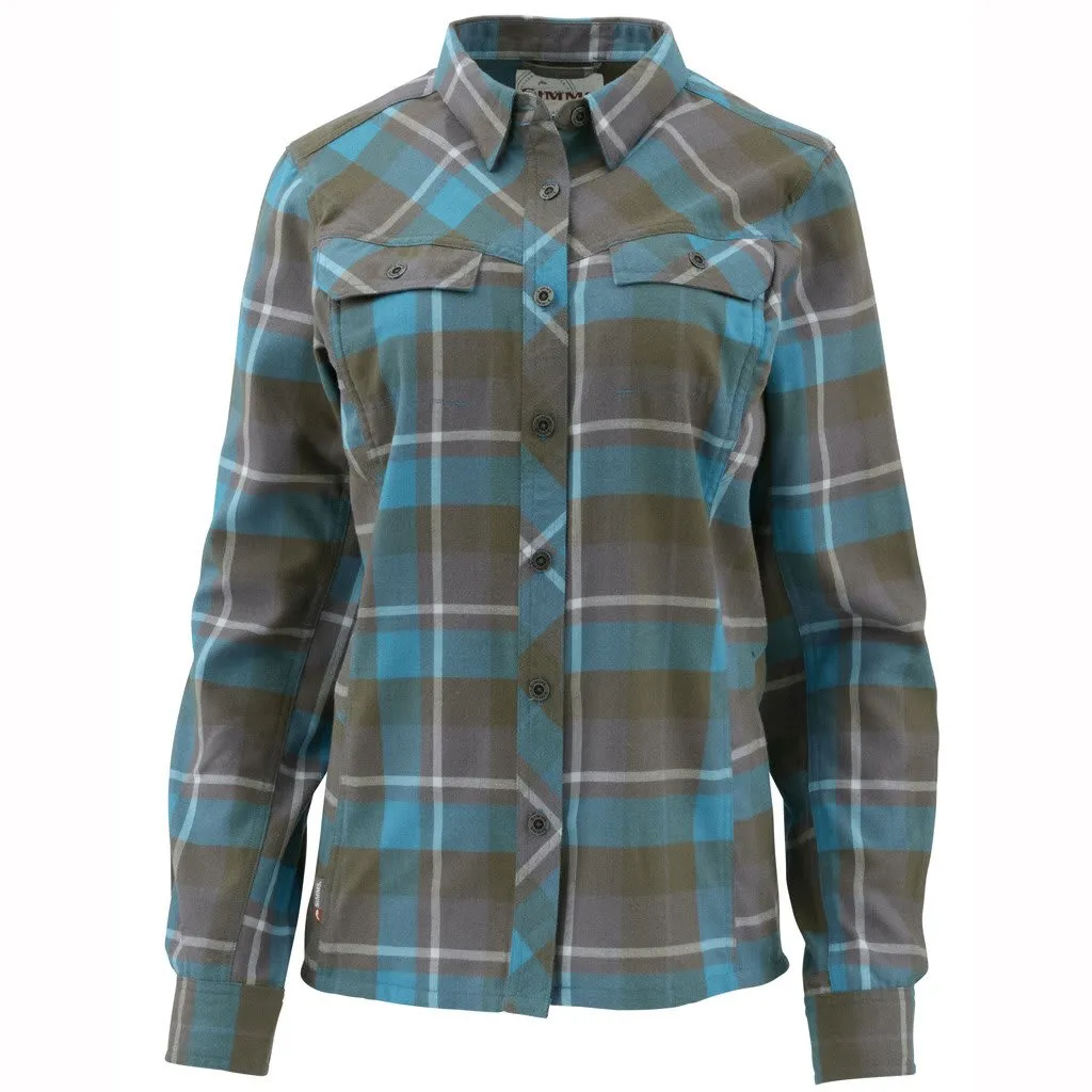 CAMISA WM'S WOOL BLEND FLANNEL LODEN PLAID