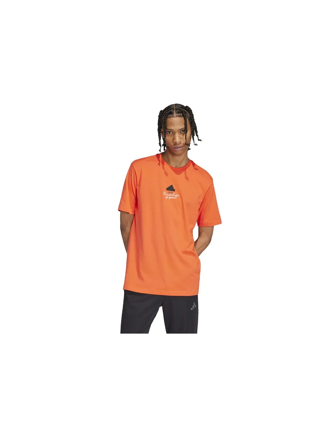 Camiseta adidas Brand Love Signature Graphic Hombre Rojo
