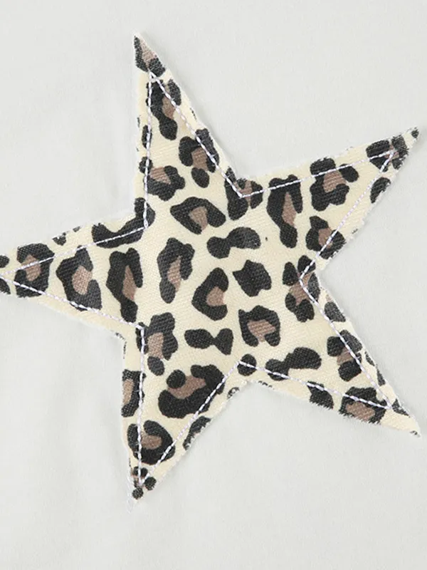 Camiseta de manga corta con estampado de estrellas