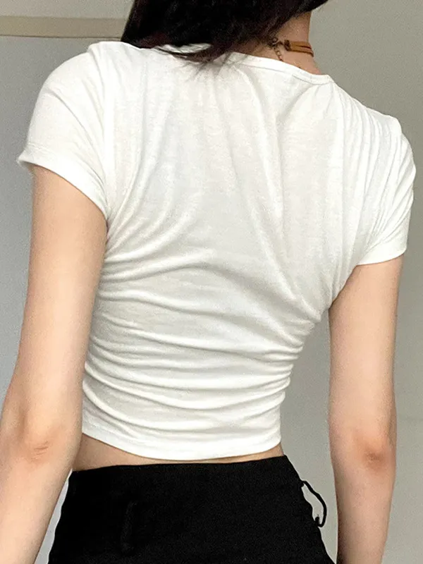 Camiseta de manga corta con estampado de estrellas