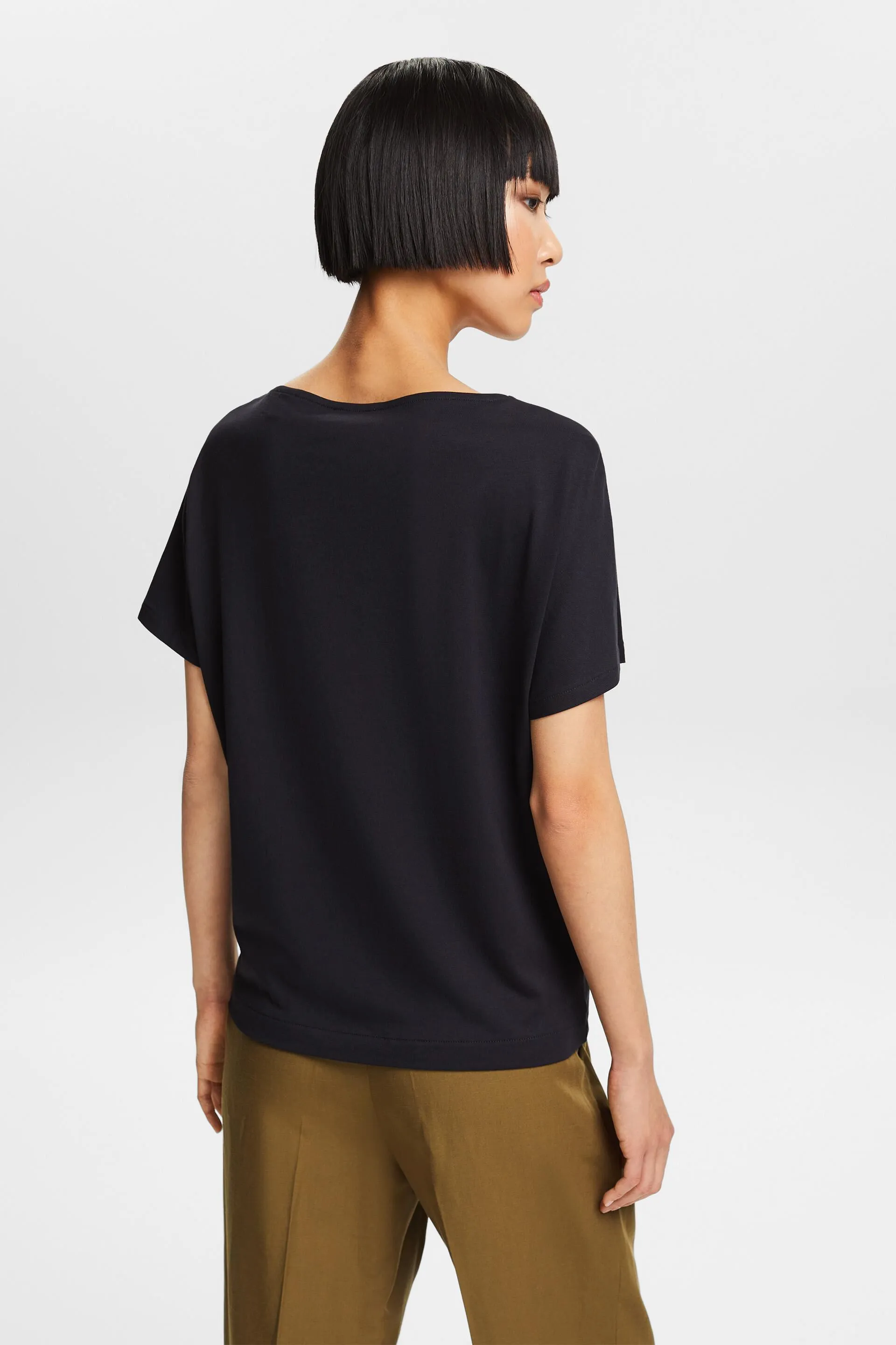 Camiseta de punto con estampado por delante