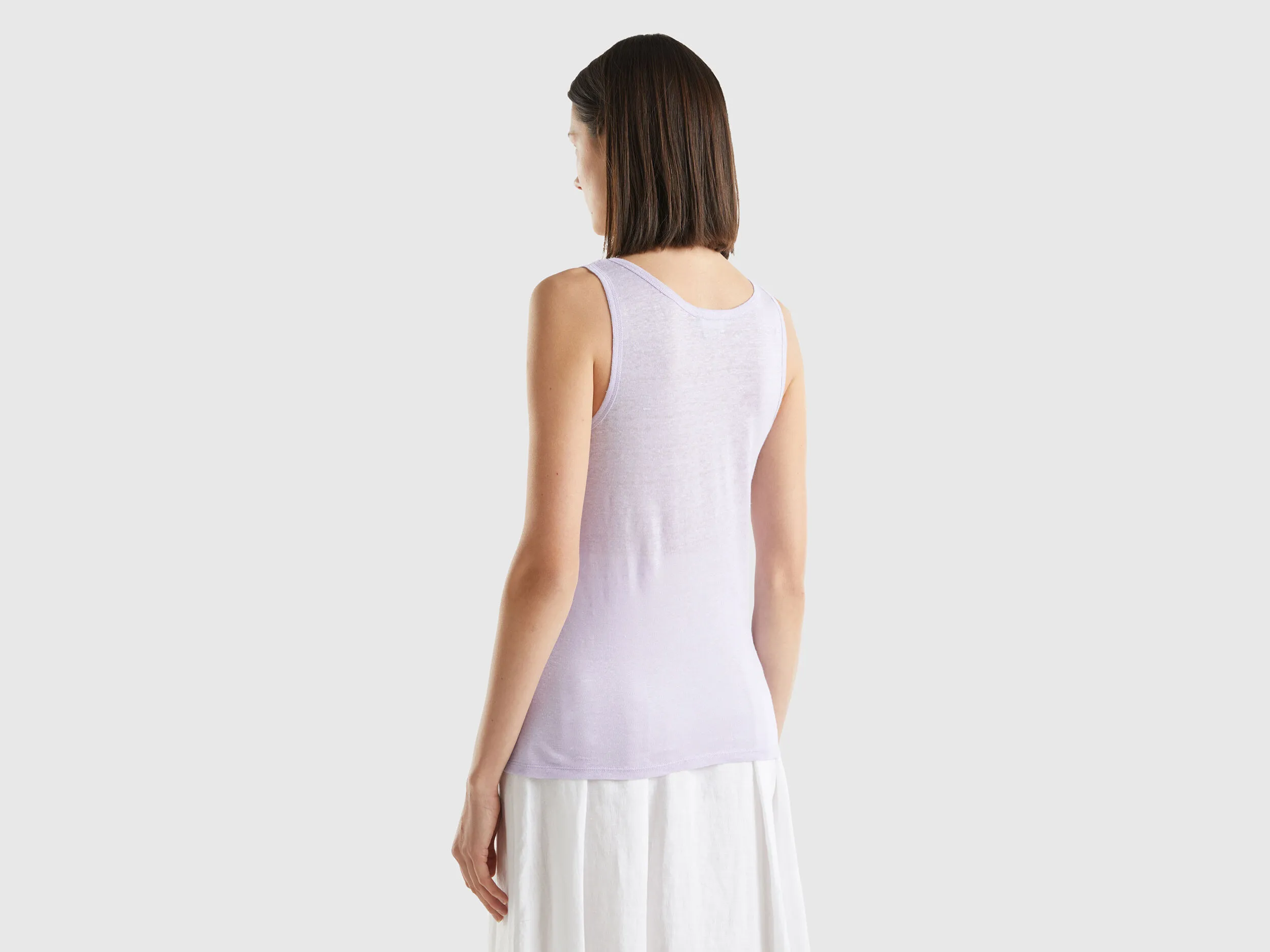 Camiseta de tirantes de lino puro