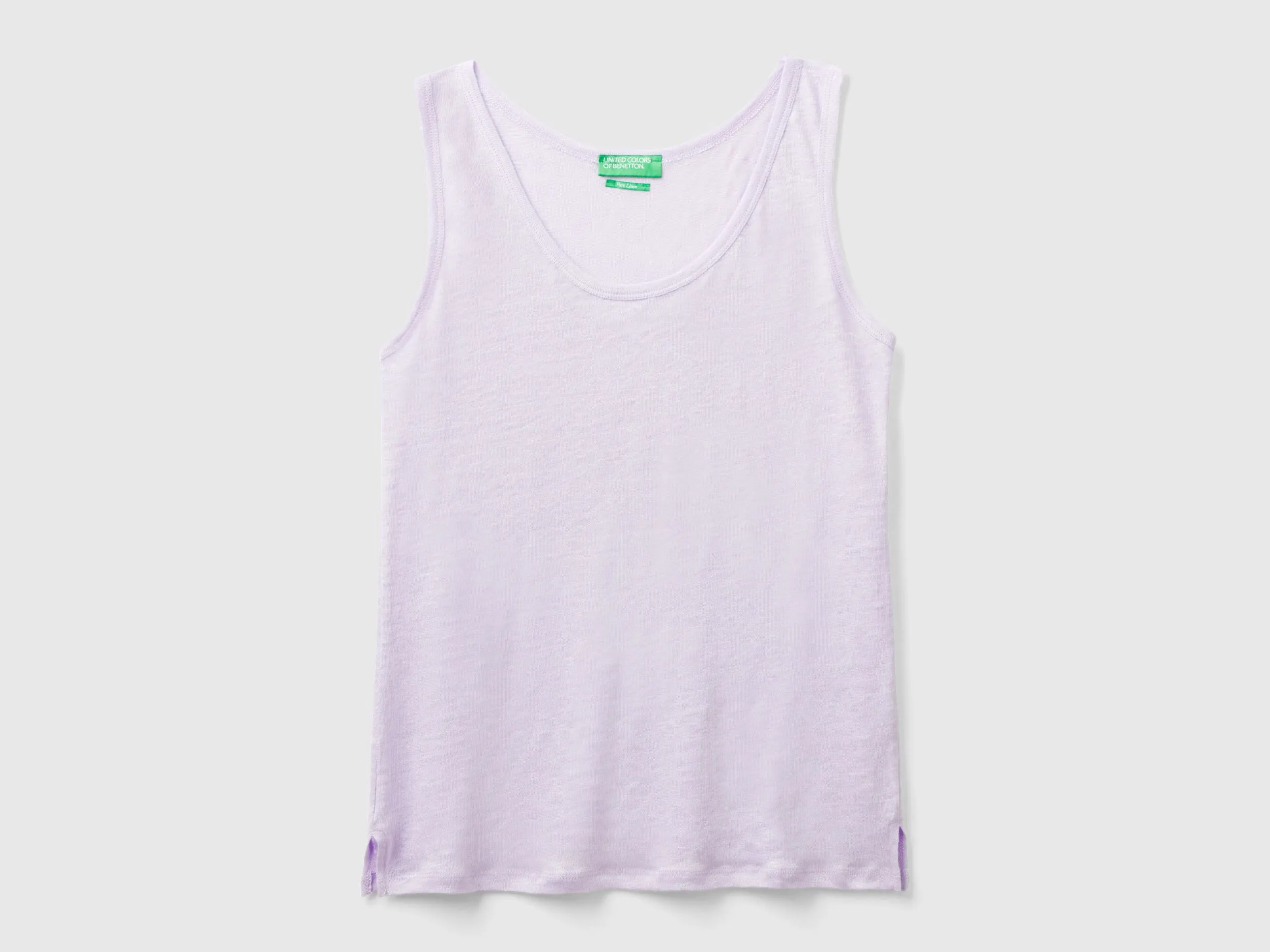 Camiseta de tirantes de lino puro