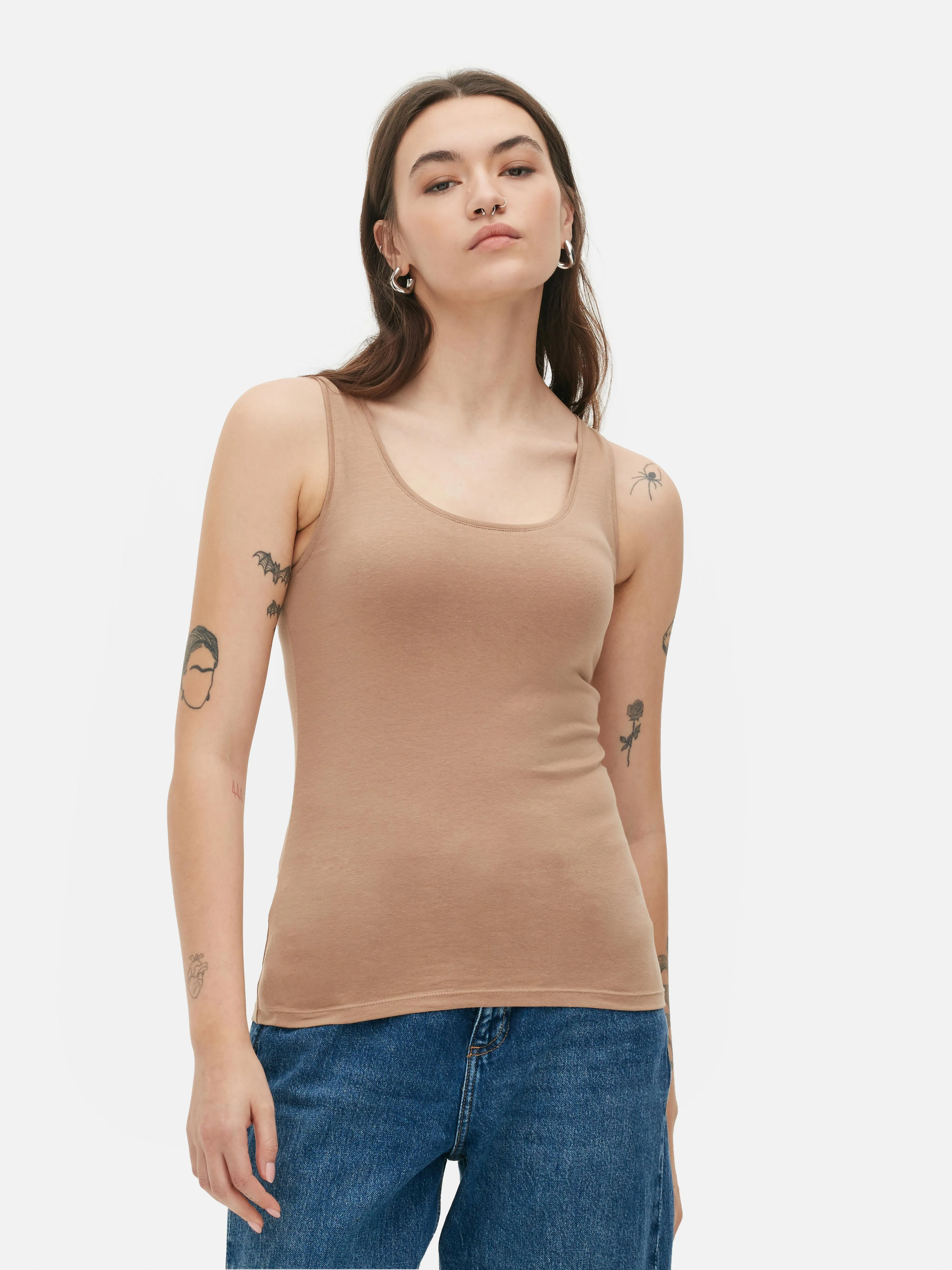 Camiseta de tirantes elástica