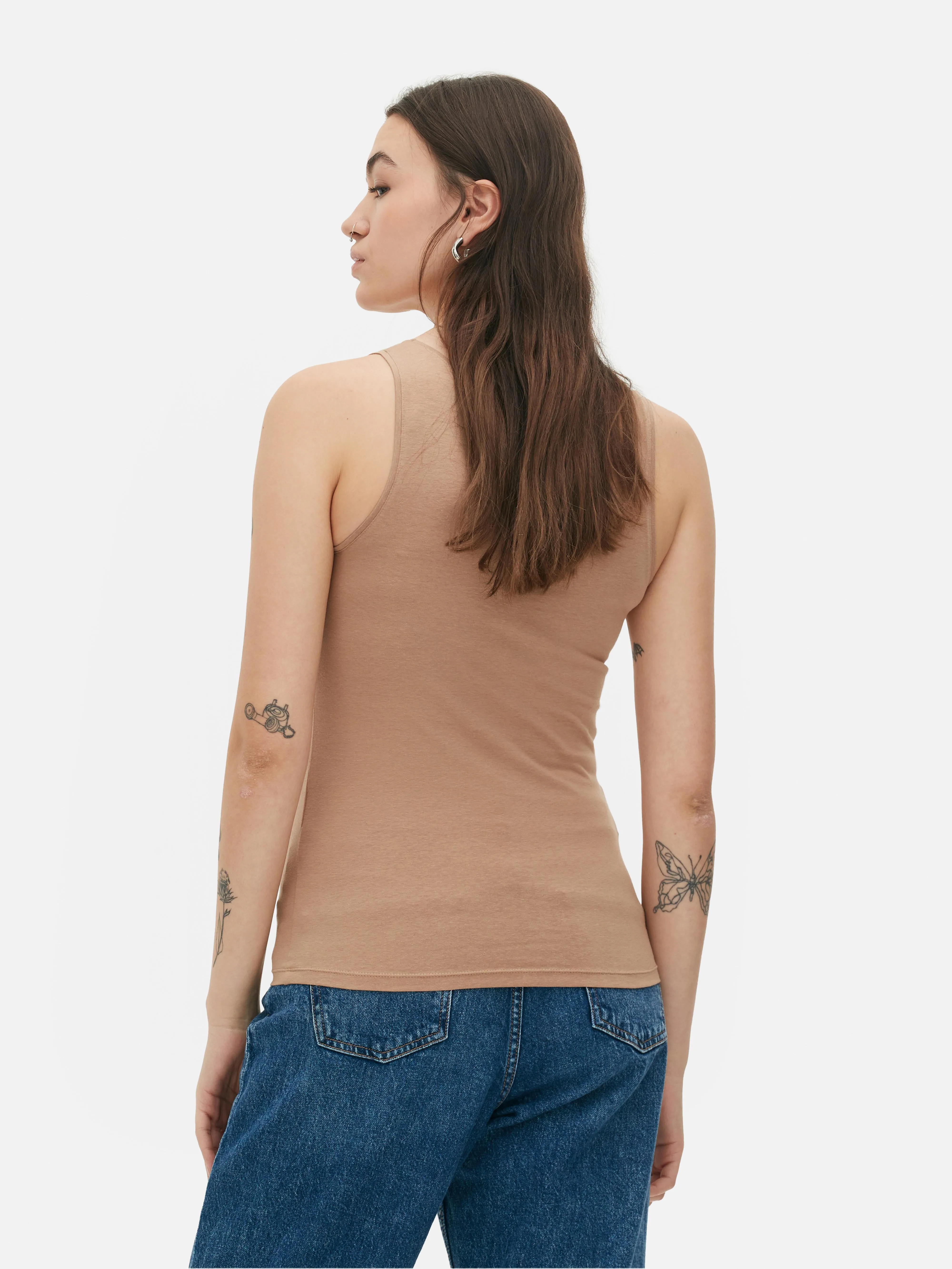 Camiseta de tirantes elástica