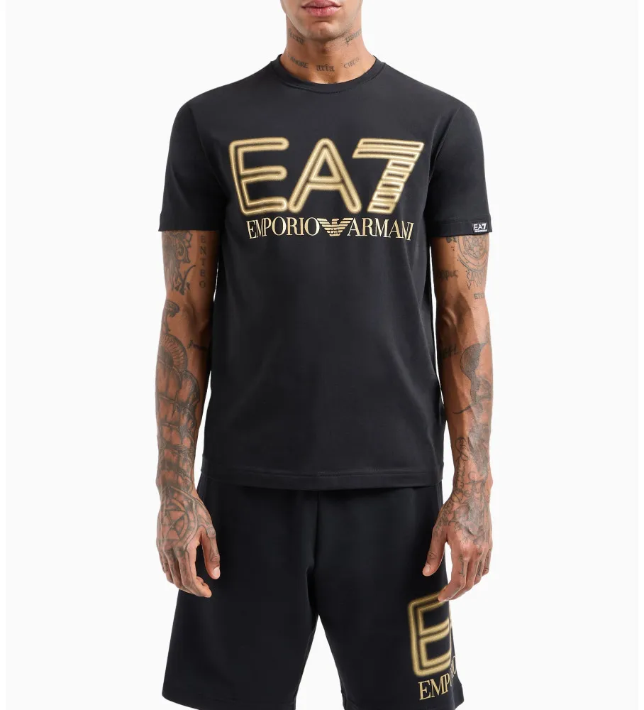 Camiseta Estándar Logo negro