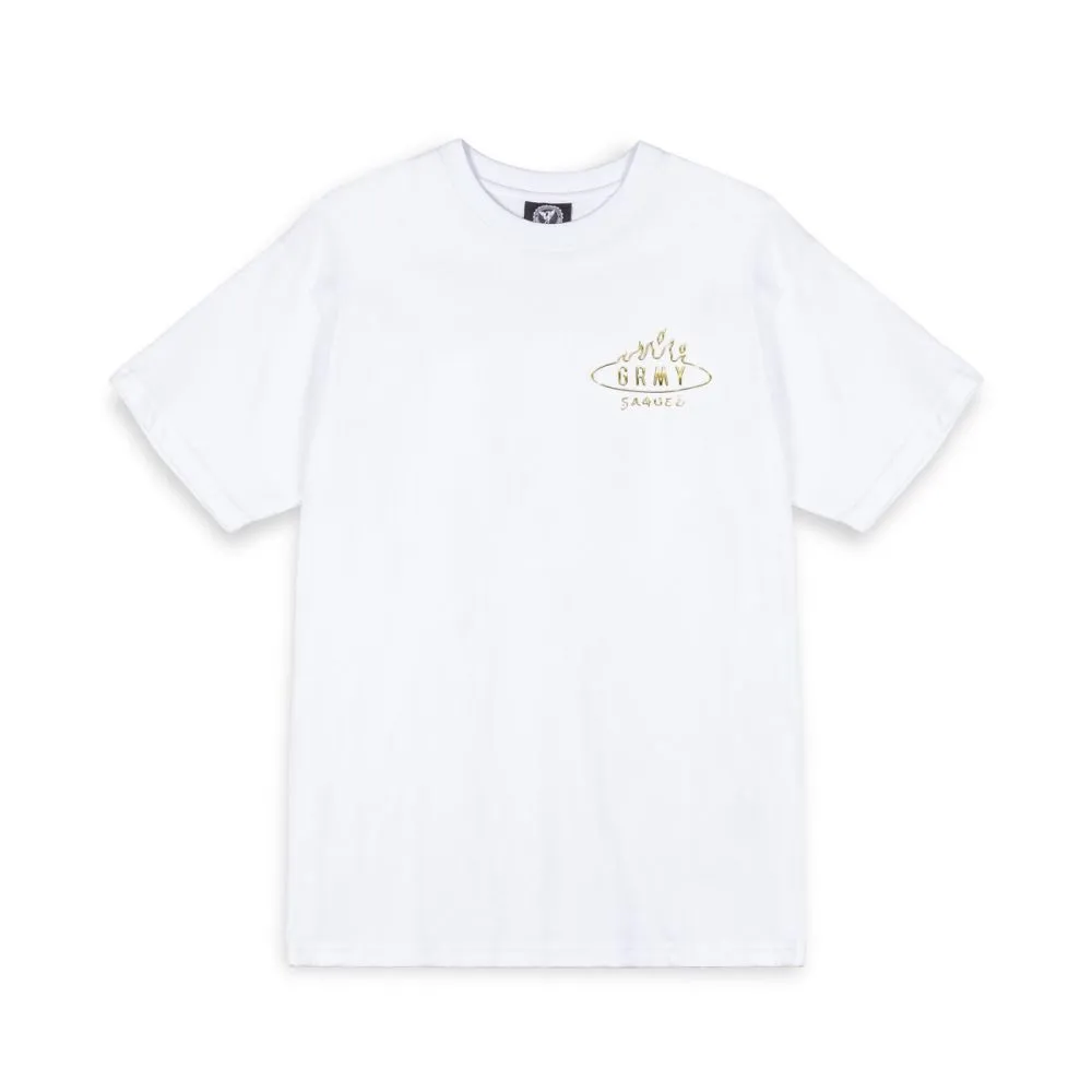 CAMISETA GRIMEY BURN IN FLAMES THE ANVIL - WHITE | SS24