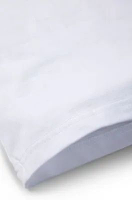 Camiseta regular fit de algodón con logo estampado para niños