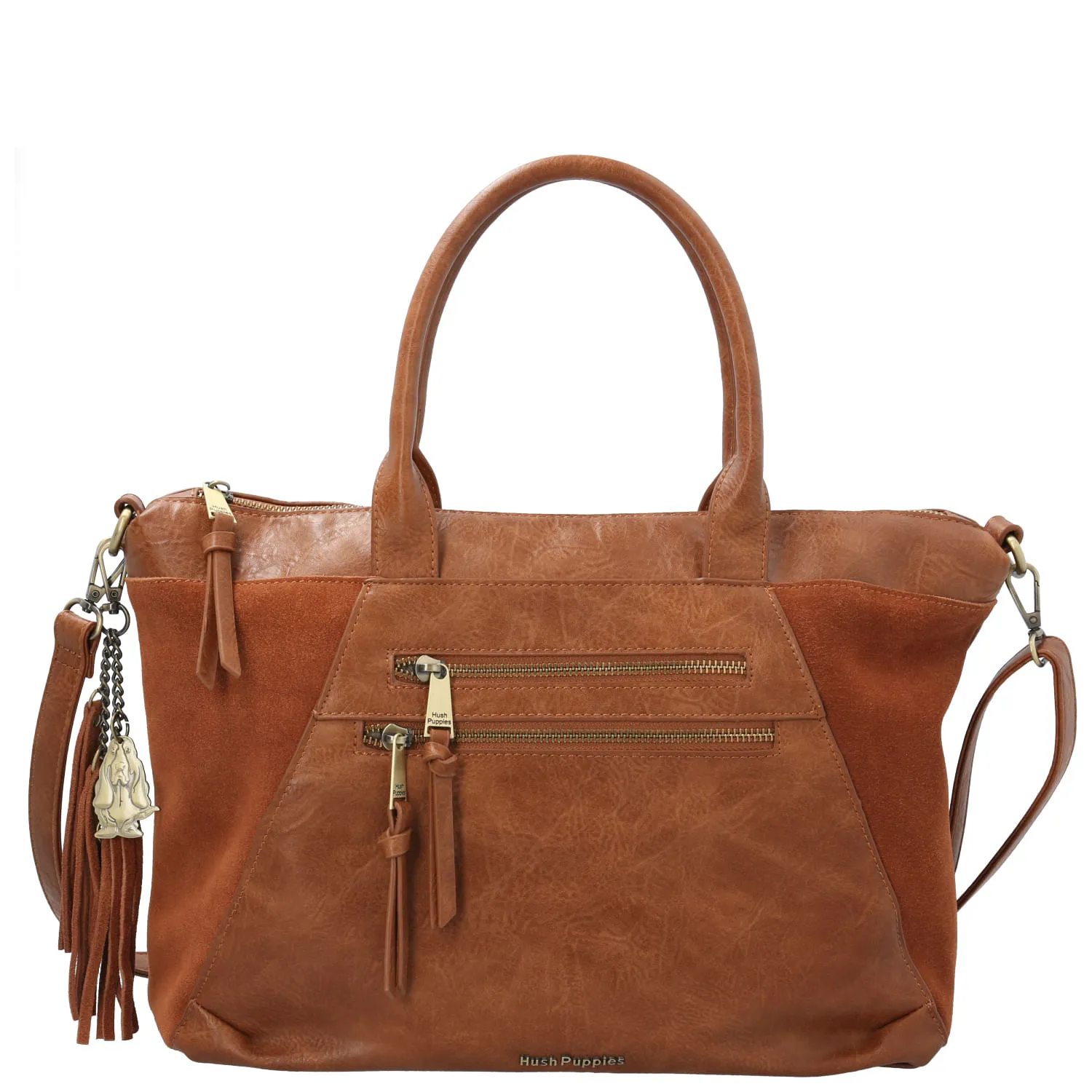 Cartera Ecocuero Mujer Louise Tote Café Hush Puppies