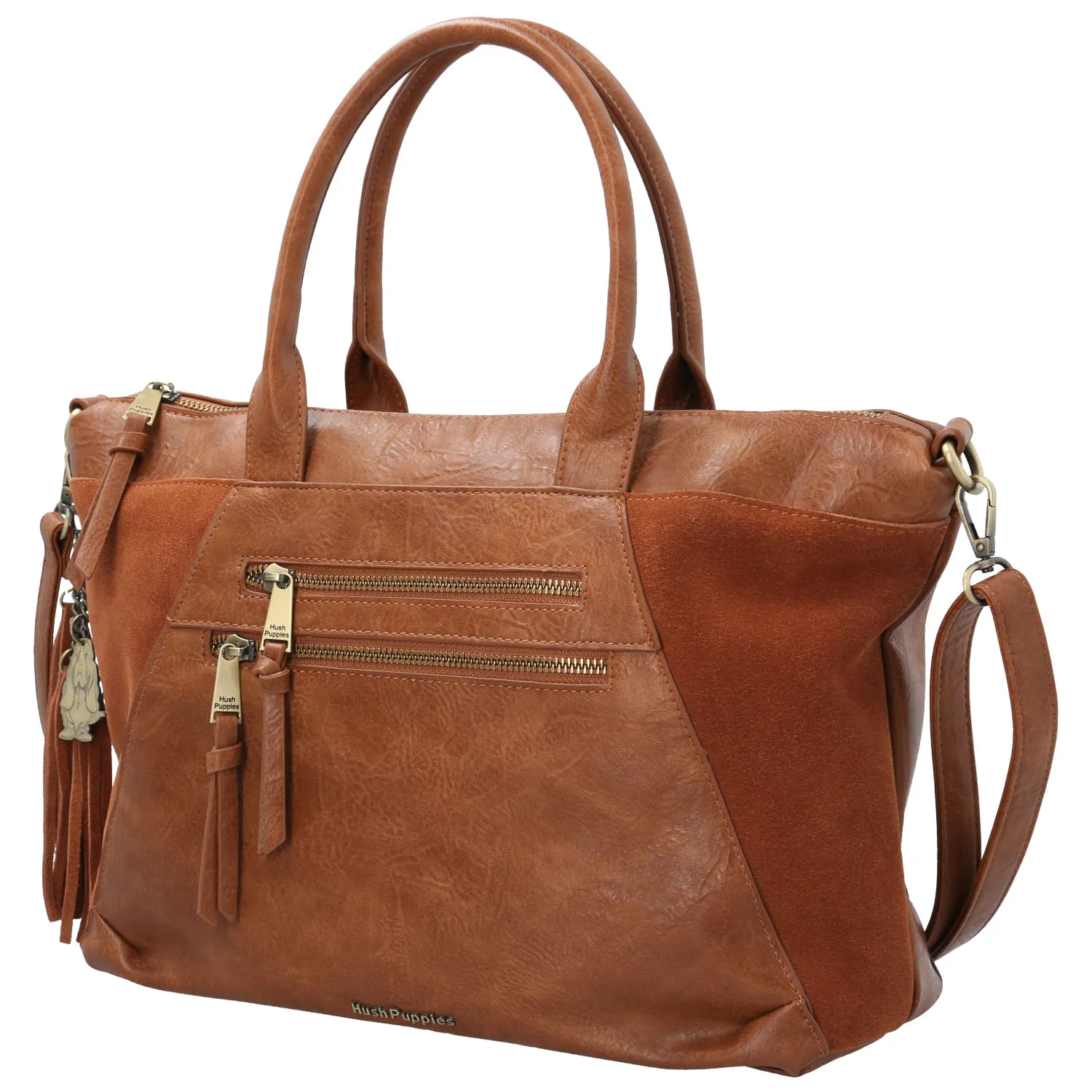 Cartera Ecocuero Mujer Louise Tote Café Hush Puppies