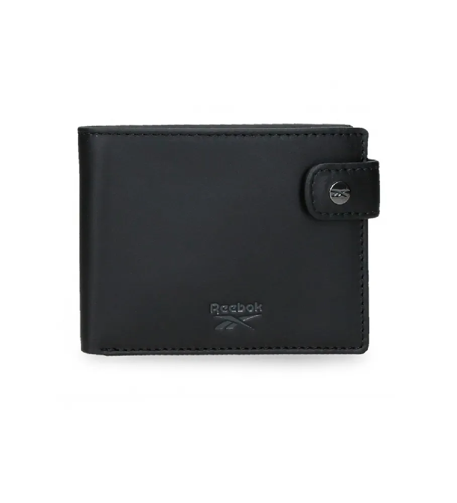 Cartera horizontal Switch con cierre de click negro