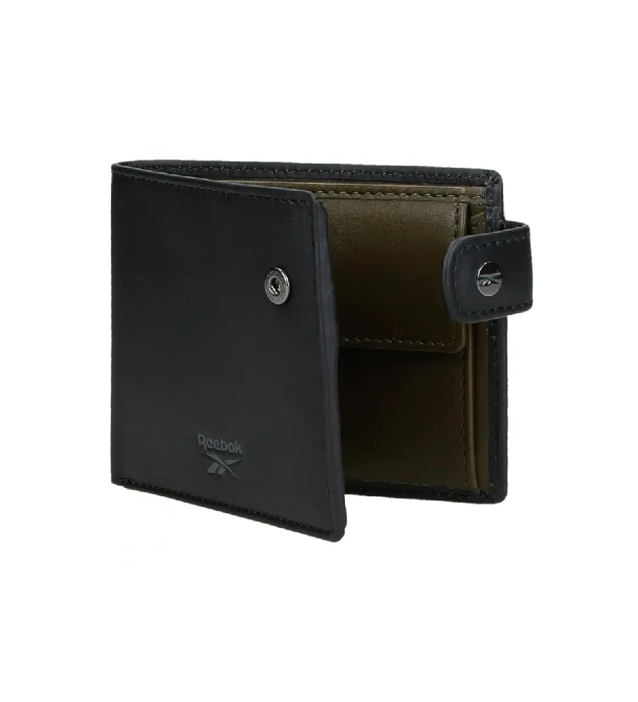 Cartera horizontal Switch con cierre de click negro