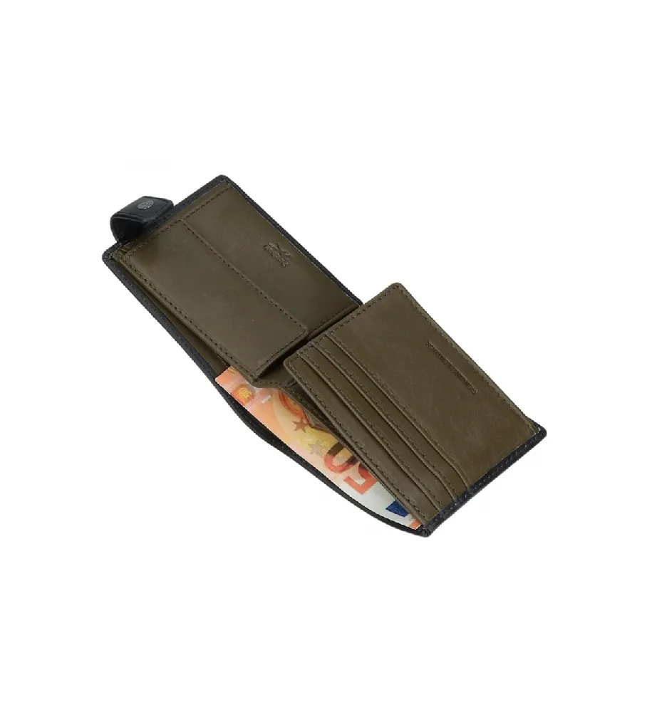 Cartera horizontal Switch con cierre de click negro