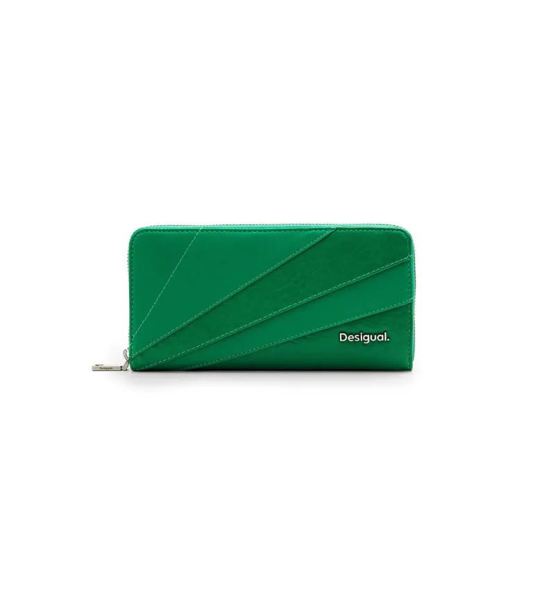 Cartera patch texturas verde