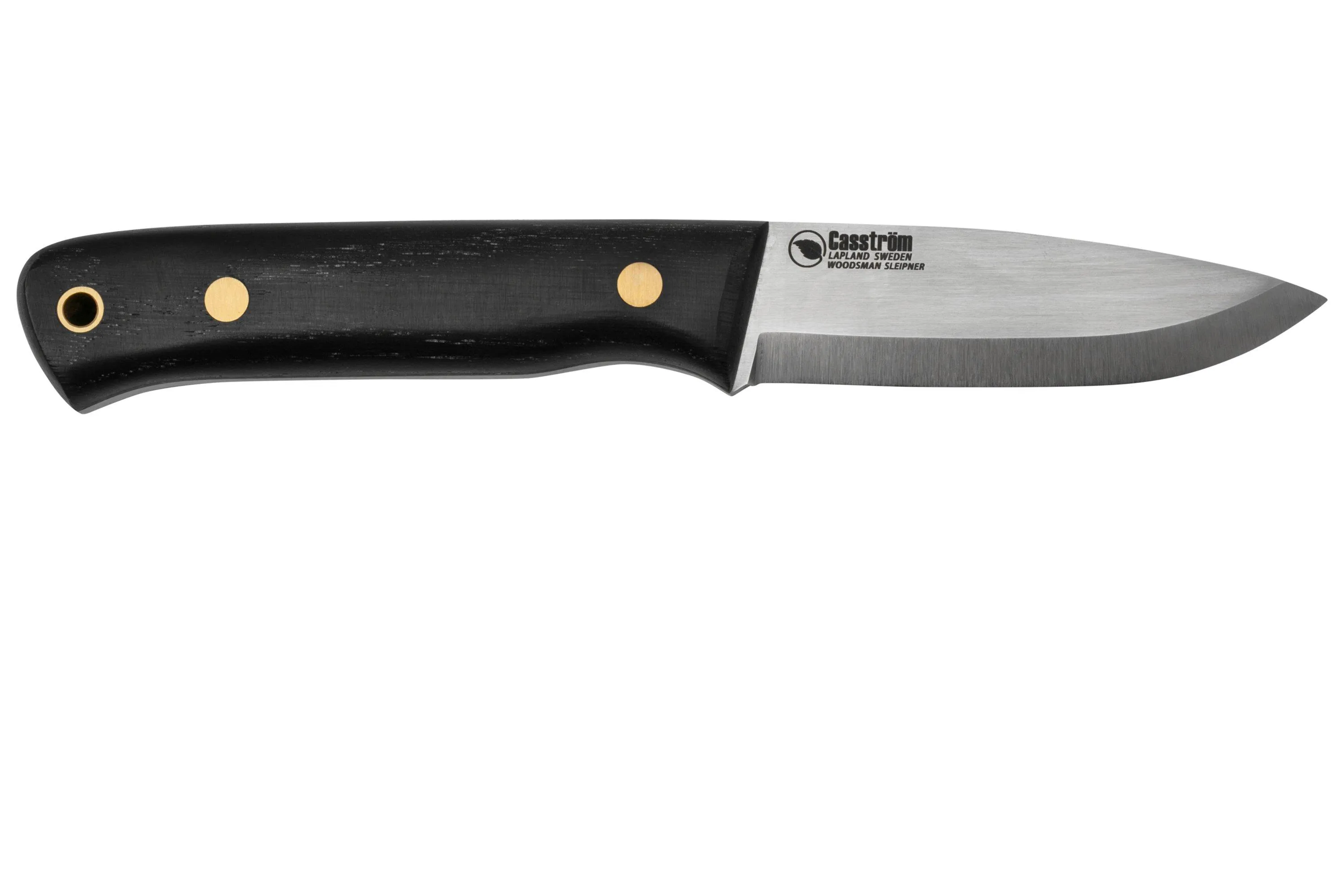 Casström Woodsman Knife Bog Oak, K720 Scandi Grind 10809