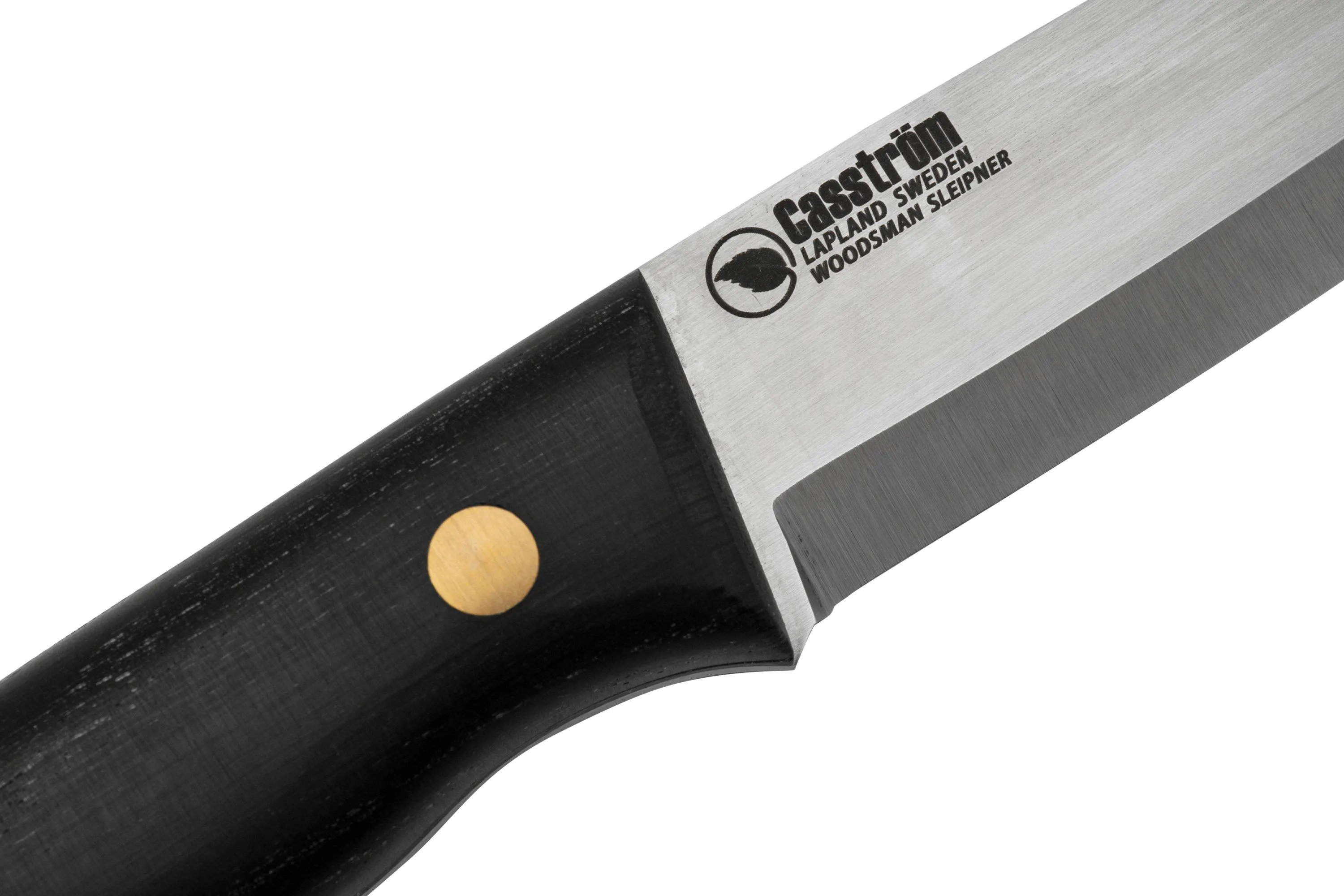 Casström Woodsman Knife Bog Oak, K720 Scandi Grind 10809