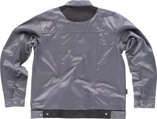 Cazadora linea 9 combinada con cierre cremallera Gris / Negro