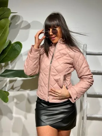 Cazadora Polipiel ALINORE Rosa