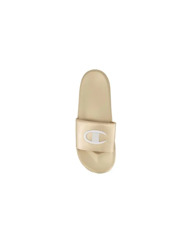 Chanclas de Playa y piscina Champion Miami Platform Mujer Oro