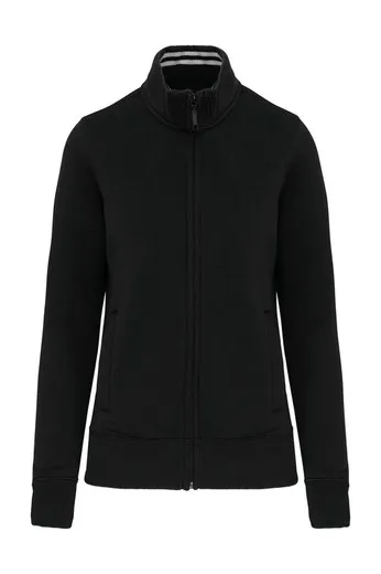CHAQUETA DE FELPA CON CREMALLERA DE MUJER