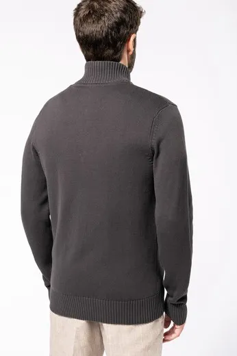 CHAQUETA DE PUNTO CON CREMALLERA
