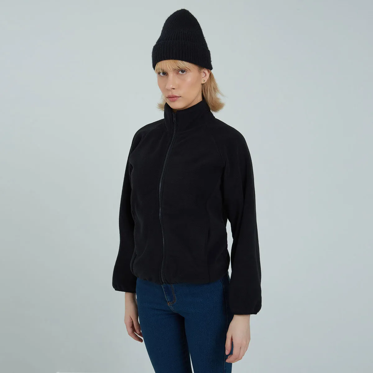 Chaqueta Fleece con Bolsillos