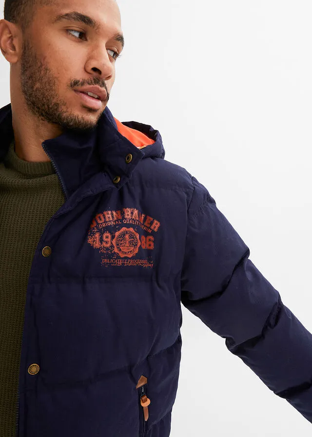 Chaqueta guateada Azul marino