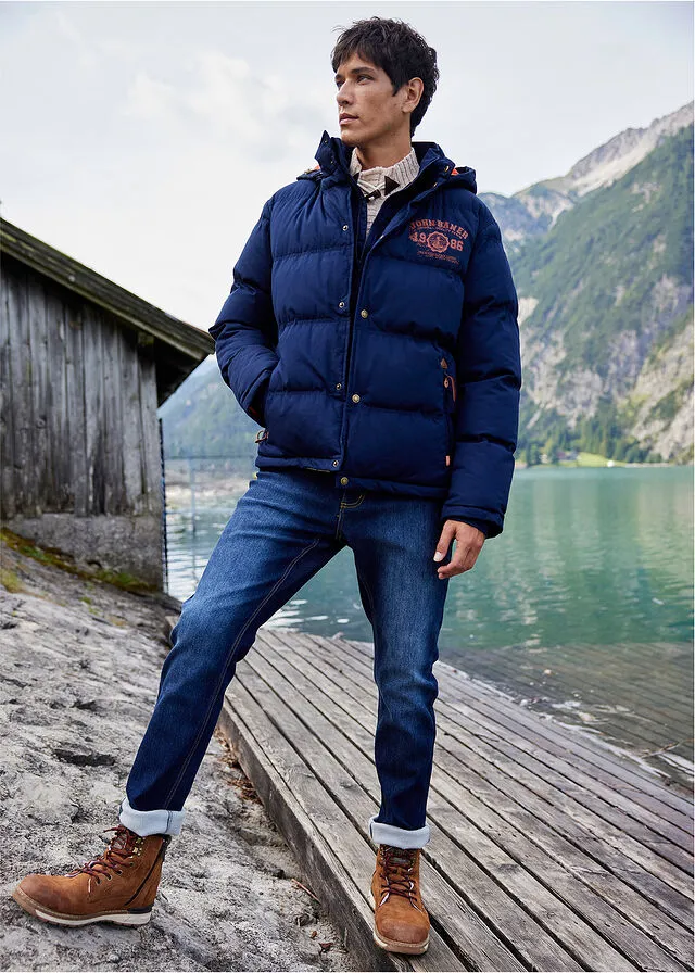 Chaqueta guateada Azul marino