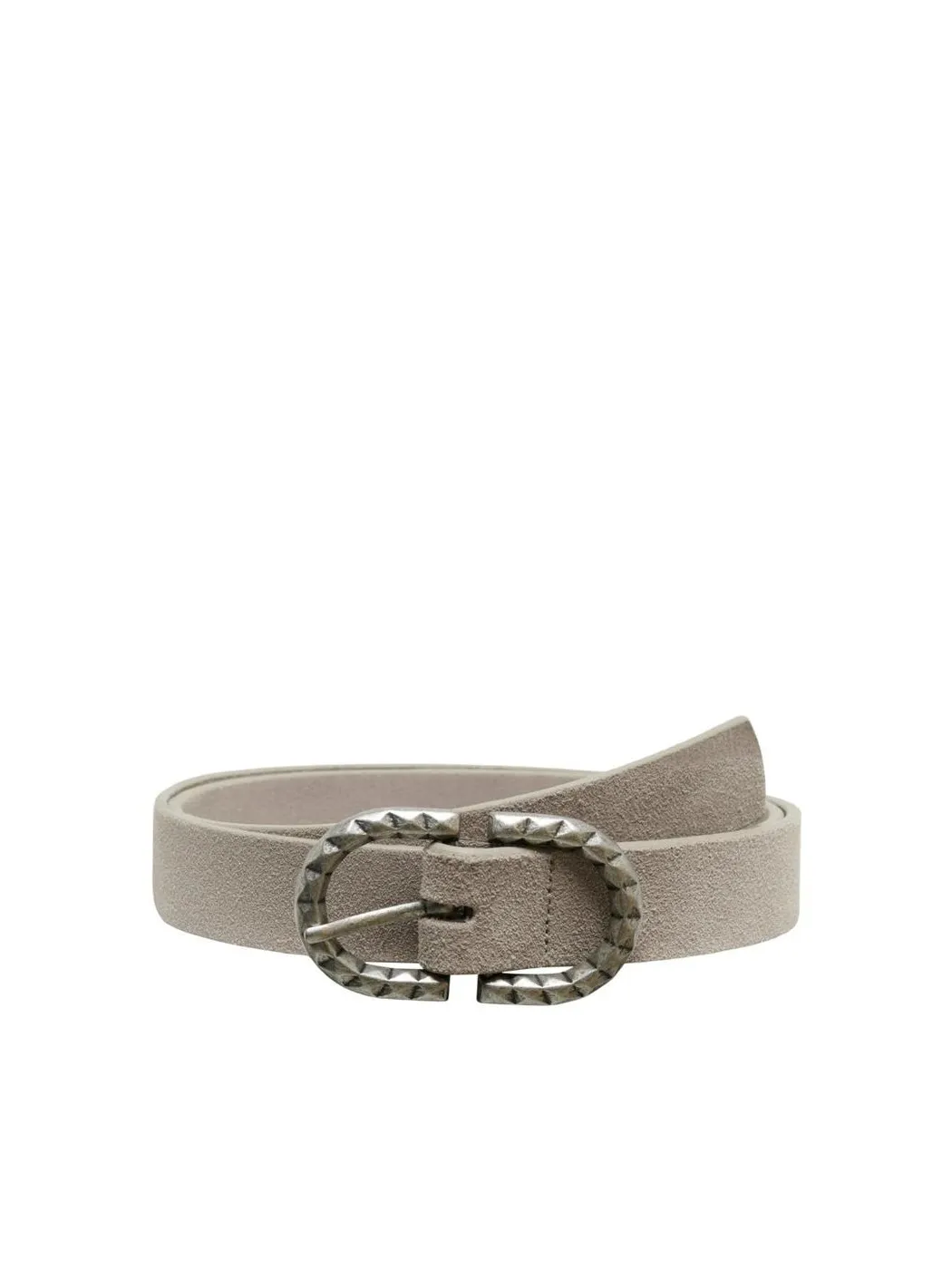 CINTURON PIEL ONLY MUJER ONLLAJA GRIS CREMA