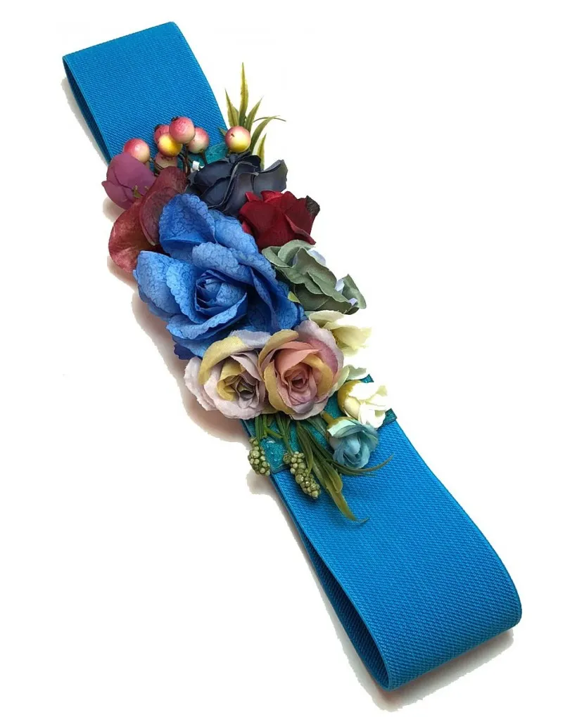 CINTURONES PARA MUJER AZULES PARA LUCIR CON TU VESTIDO DE FIESTA, MUY VISTOSO