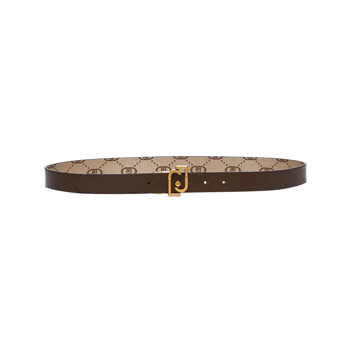 Cinturón reversible con hebilla con logotipo