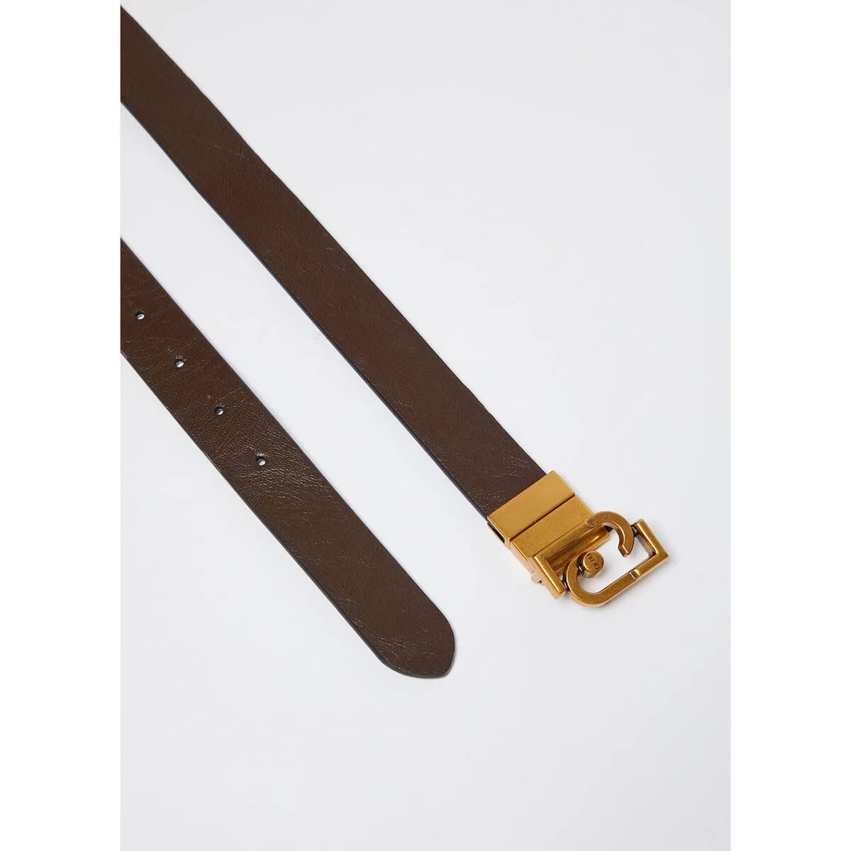 Cinturón reversible con hebilla con logotipo