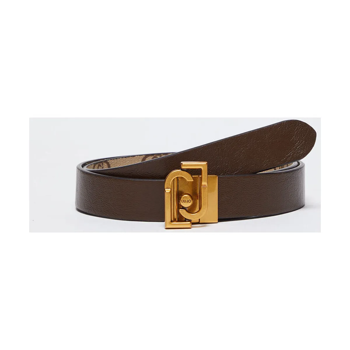 Cinturón reversible con hebilla con logotipo