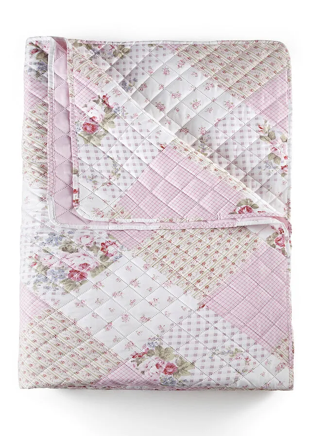 Colcha con rosas Rosa