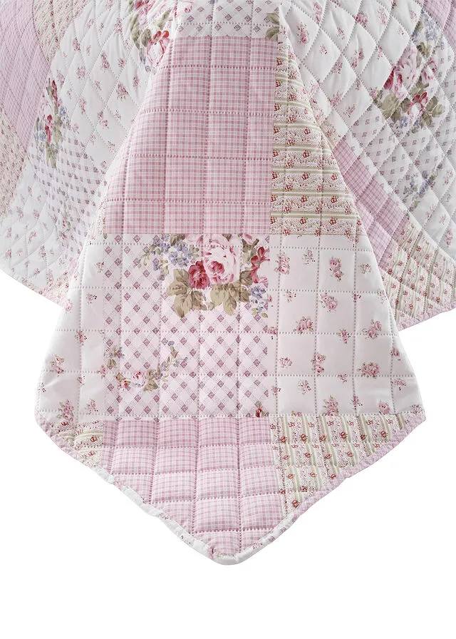 Colcha con rosas Rosa
