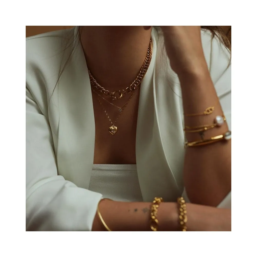Collar Erin Verde Oro