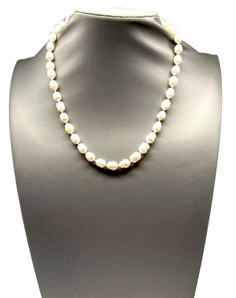 COLLARES MUJER DE PERLAS BARROCAS DE RIO ENGARCE CON NUDO