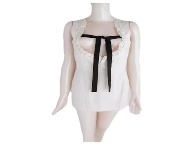 Comme Des Garcons Tops Blanco 