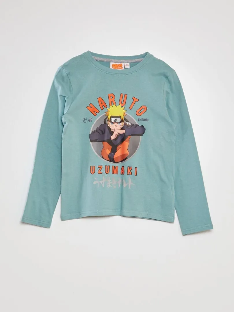 Conjunto de pijama con camiseta + pantalón 'Naruto' 2 piezas - VERDE