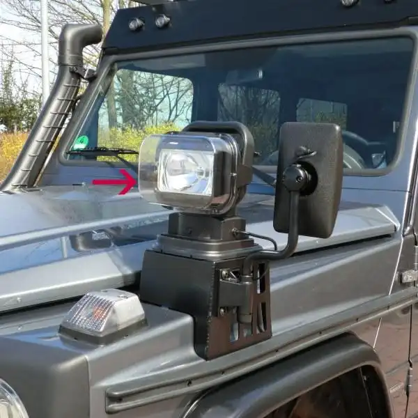 Consola guardabarros Mercedes G delantera izquierda , negro
