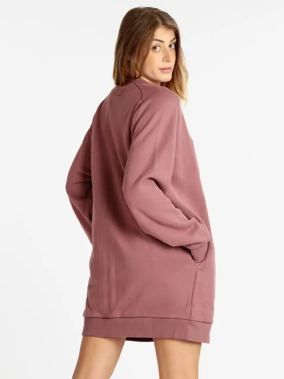 Converse Vestido tipo sudadera con cuello redondo