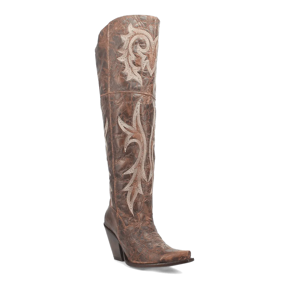 Dan Post Women's Jilted Snip Toe Leather Tall Boots - Brown