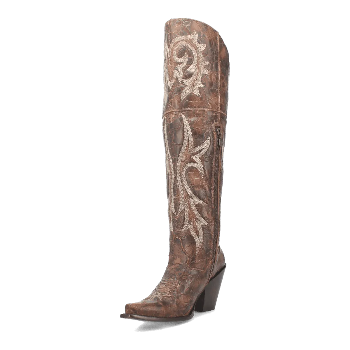Dan Post Women's Jilted Snip Toe Leather Tall Boots - Brown