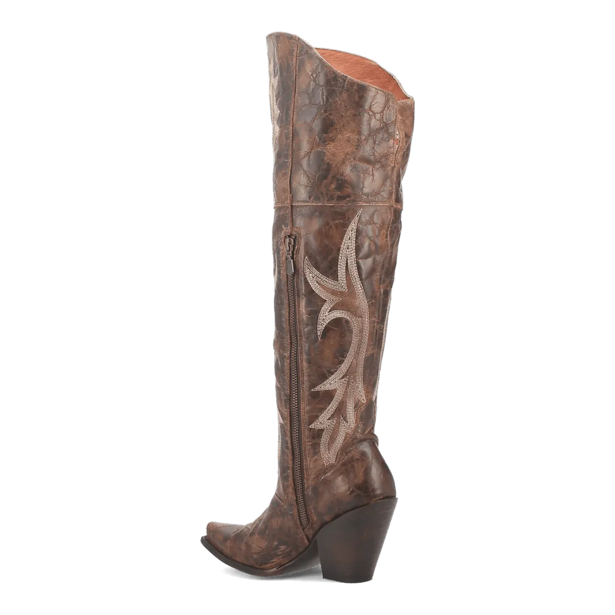 Dan Post Women's Jilted Snip Toe Leather Tall Boots - Brown