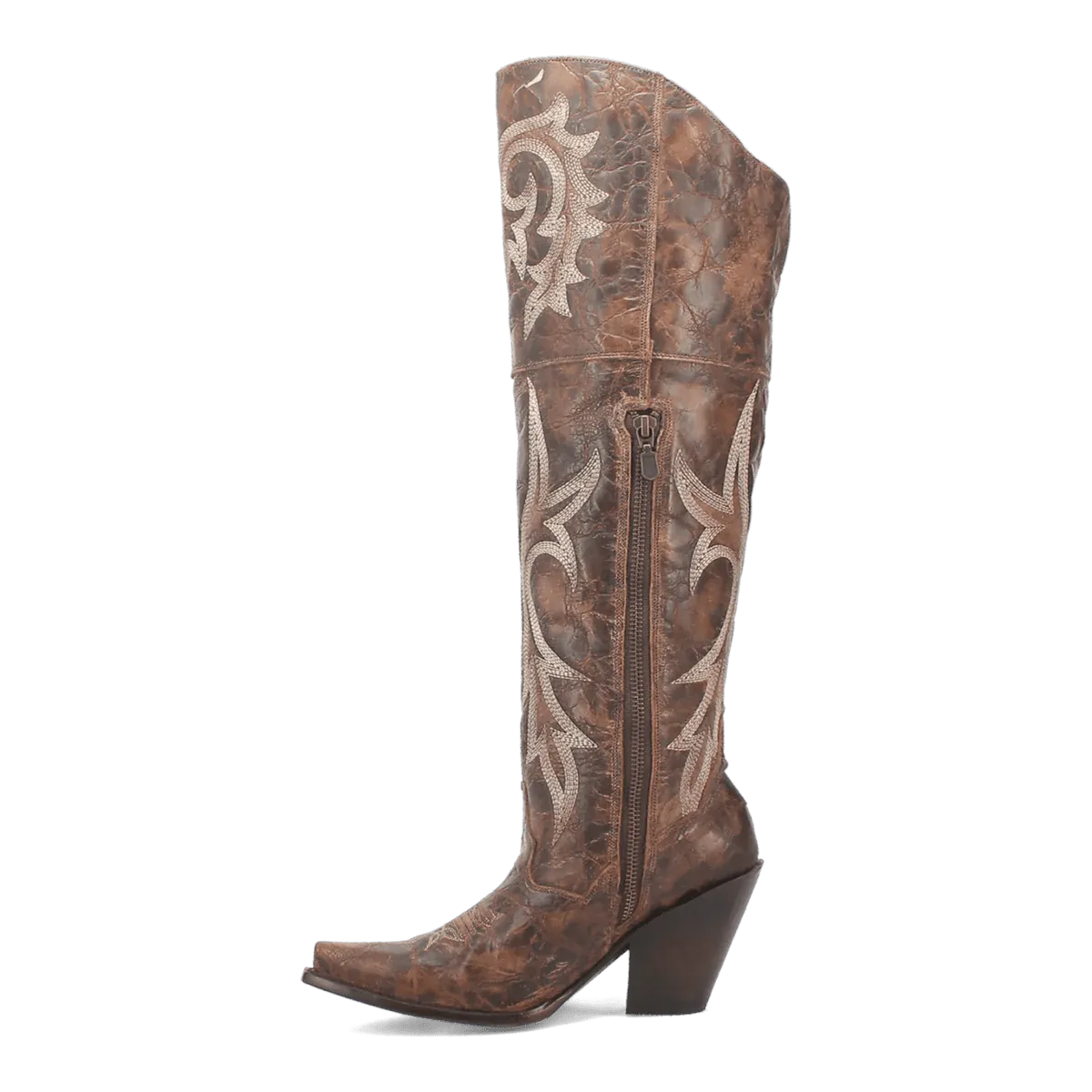 Dan Post Women's Jilted Snip Toe Leather Tall Boots - Brown