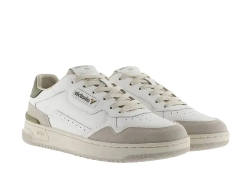 DEPORTIVO CLASIS COLORS UNISEX VICTORIA EN COLOR BLANCO-KAKI 8800113