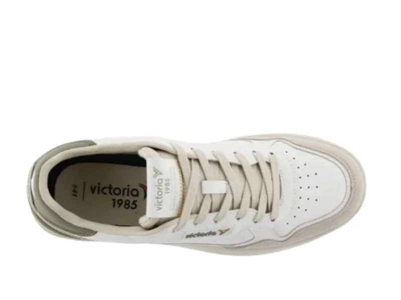 DEPORTIVO CLASIS COLORS UNISEX VICTORIA EN COLOR BLANCO-KAKI 8800113