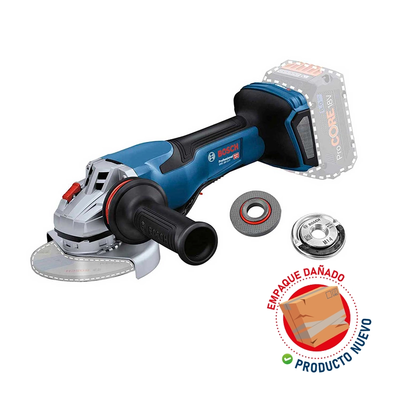 Esmeriladora Bl BITURBO Bosch GWS 18V-15 P EMPAQUE DAÑADO