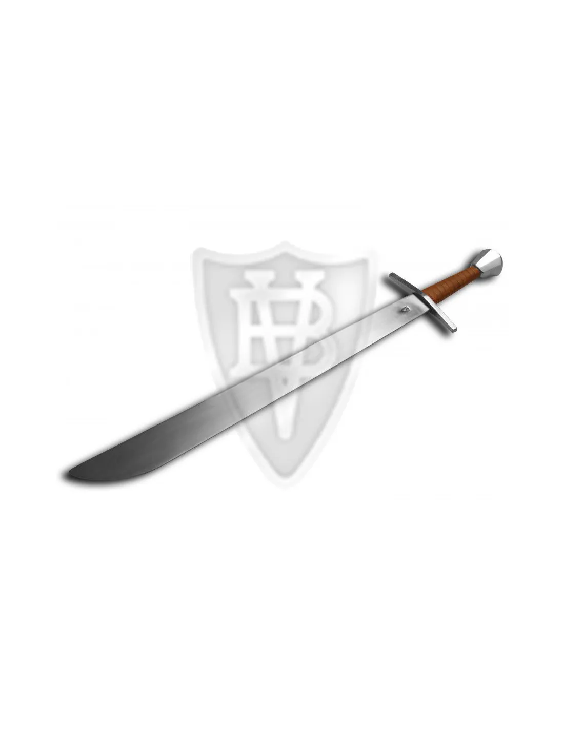 Falchion pomo Pera para Combate Medieval, Buhurt-HMB, siglos XIII-XIV
