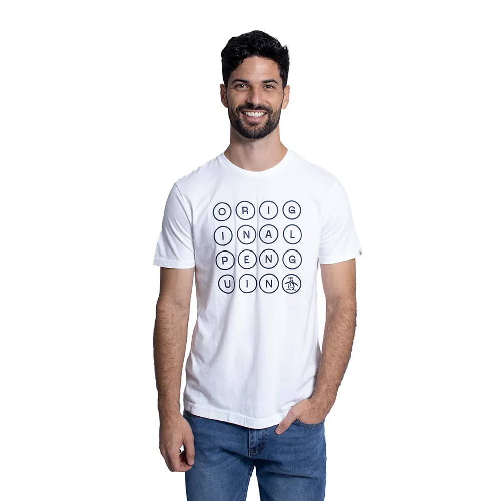 Franela manga corta  unicolor con estampado